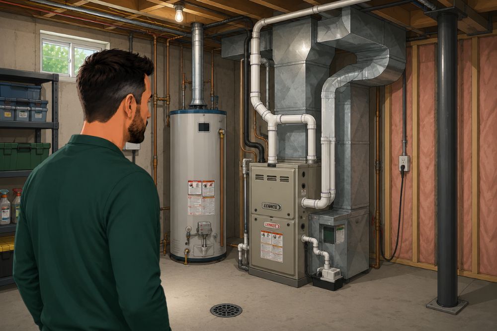 How to check how old your furnace and water heater are - Cover